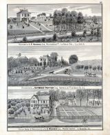L. P. Osgood, Seymour Potter, L. E. Weaver, Stock Farm, Residence, Broodfield, Northville, Prairie Center, La Salle County 1876